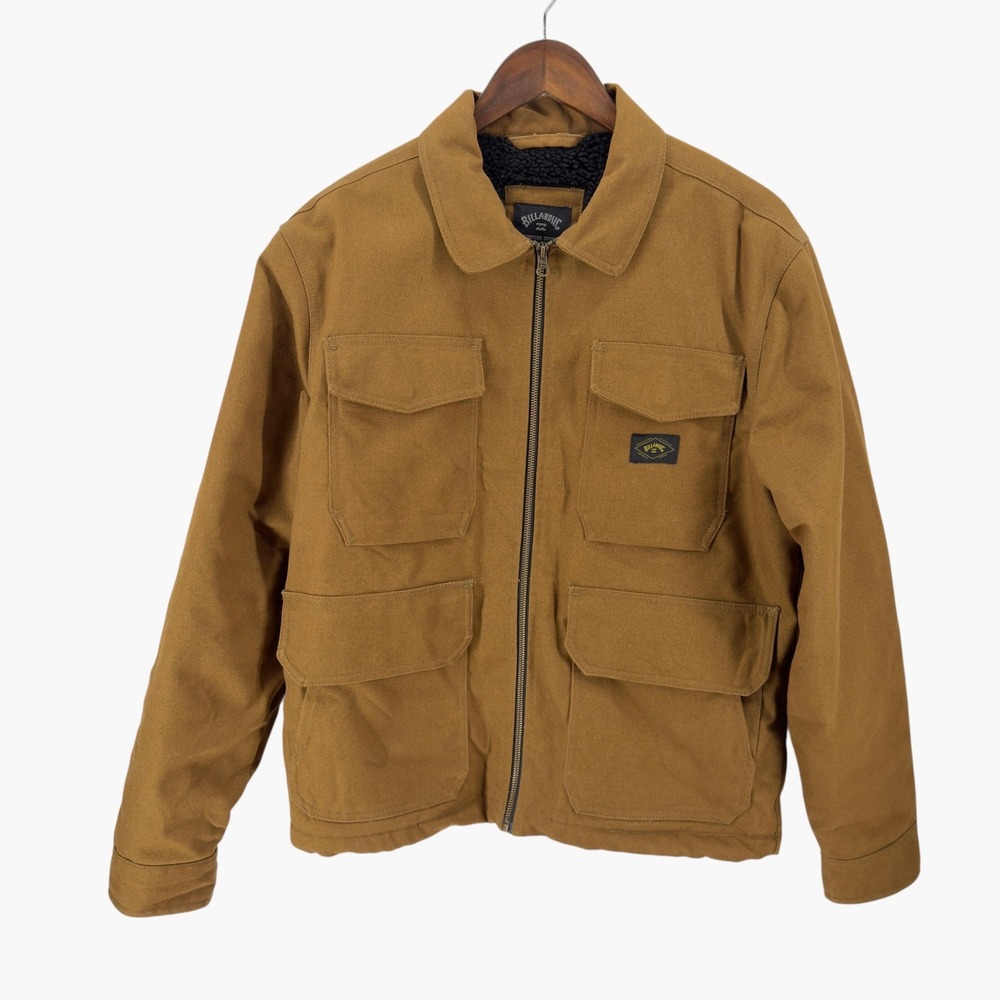 Billabong Adventure Division Kodiak Work Utility Jacket Camel Tan‎ Canvas Sz S